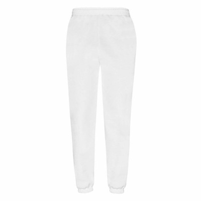 Spodnie dresowe męskie FruitLoom Biały L