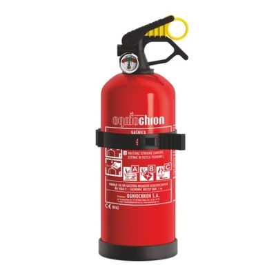 EXTINGUIDOR DE POLVO OGNIOCHRON 1KG ABC CON AGARRADERO  