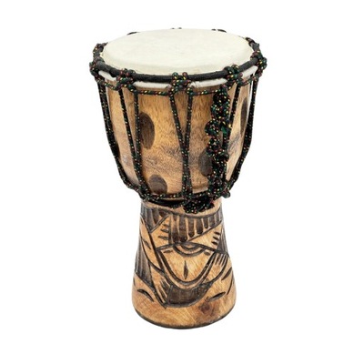 Bęben Bębenek Drewniany Rzeźbiony Djembe Instrumenty Muzyczne Z Bali Etno