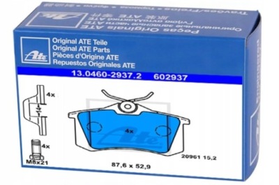 Ate 13.0460-2937.2 набір гальмівних колодок гальмівних, гальма дискові фото №1