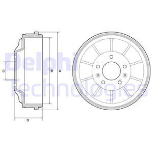 DELPHI BF562 БАРАБАН ГАЛЬМІВНИЙ