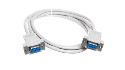 Kabel połączeniowy RS232 null-modem Typ DSUB9/DSUB9, Ż/Ż beżowy 1,8m A