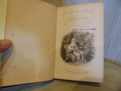 Exlibris Eduardi Augusti Schroeder,Cieszyn,1865 r.