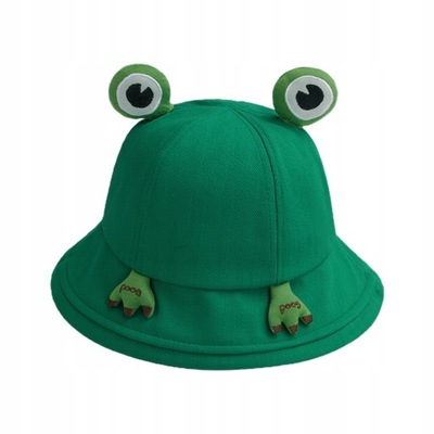 Frog Bucket Hat Śliczna czapka imprezowa