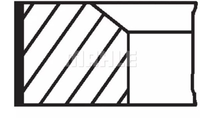 MAHLE 081 RS 00104 0N0 КОМПЛЕКТ КОЛЬЦА ПОРШНЯ