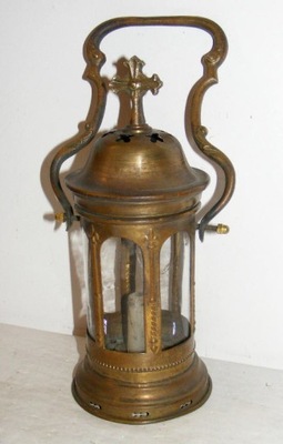 stara lampka na świecę dewocjonalia K06310