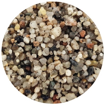 Żwirek do Akwarium Rzeczny Bursztynowy Szary 1kg