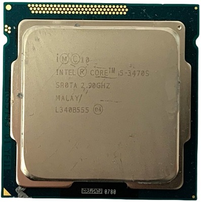 Procesor Intel Core i5 3470s 4 x 2,9 GHz 825