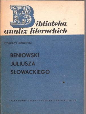 Beniowski poemat J Słowacki Biblioteka Analiz Literackich.