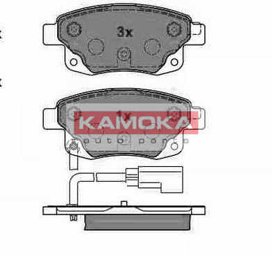 КОЛОДКИ ГАЛЬМІВНІ ЗАД KAMOKA JQ1013860