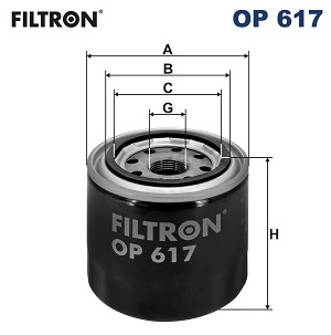 FILTER OILS SUBARU IMPREZA 1,6I 16V 1,8I 93- HYUNDAI PCS. FILTRON  