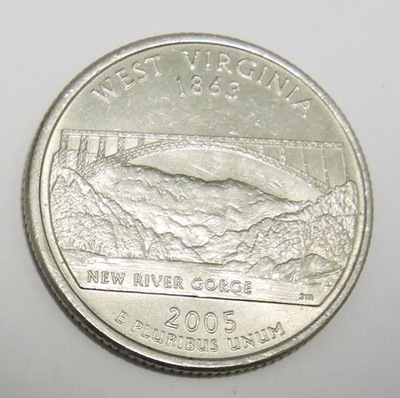 USA 25 cents 2005P West Virginia