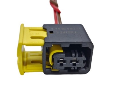 Штекер з'єднувач колодка штекер роз'єм hdscs колодка 2pin 1-1418483-1 фото №1