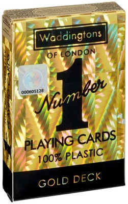 Karty do gry firmy Waddingtons: NO.1 Gold Deck