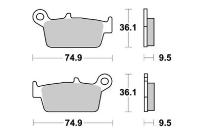 SBS BRAKEPADS CERAMIC (604HF)