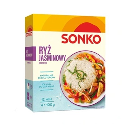 Sonko Ryż jaśminowy 400 g (4 x 100 g)