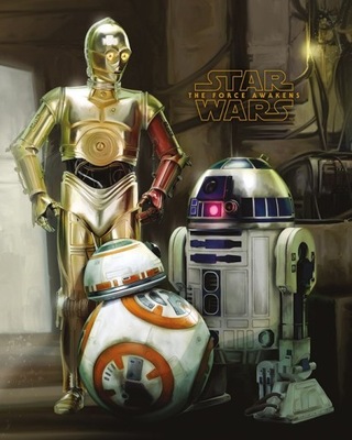 Star Wars Gwiezdne Wojny - Roboty - plakat 40x50 c