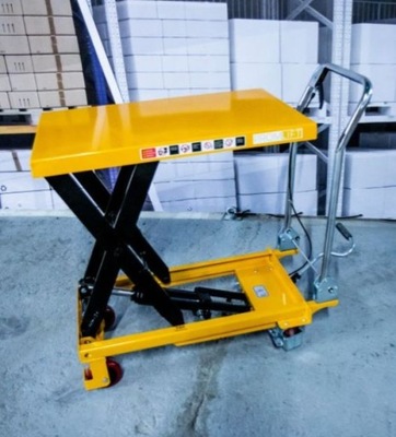 Wózek ze stołem nożycowym PromLift, 150 kg , paleciak