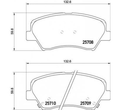 Brembo тормозные колодки тормозные hyundai elantra coupe фото №1