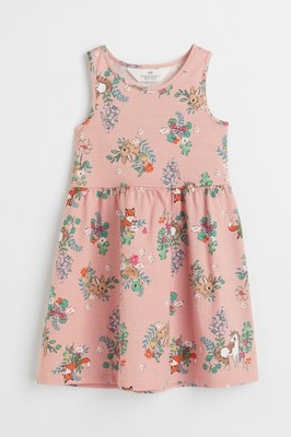 H&M sukienka bawełniana bez rękawów 116 cm