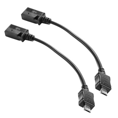 2x przedłużacz Micro USB męski na mini USB żeński