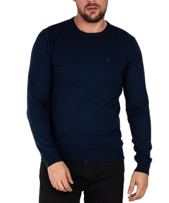 Sweter Wrangler CREWNECK KNIT 112343109 W8A02PX35 Navy XXL