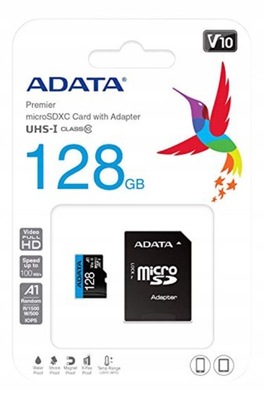 Adata microSD Premier 128GB UHS1/CL10/A1adapter