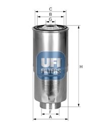 UFI FILTRO COMBUSTIBLES 24.380.00 8003453060845  