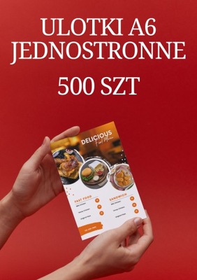 Ulotki A6 jednostronne 500 szt