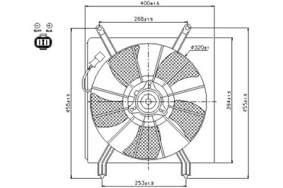 Nissens вентилятор радиатора с корпус honda cr- фото №1