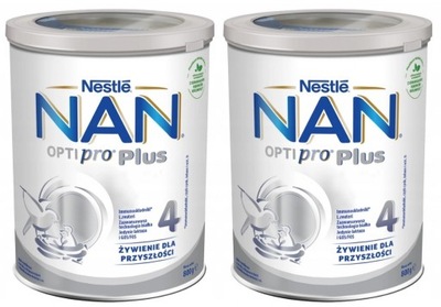 2 x Mleko modyfikowane NAN 4 Optipro Plus 800g