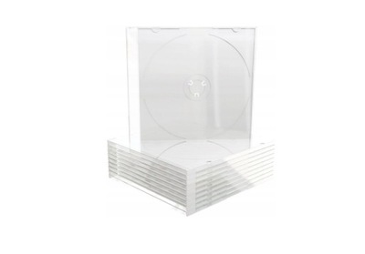 Pudełka CD x 1 SLIM na płyty bezbarwne 20 szt