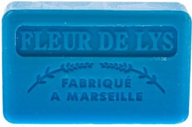 Delikatne Francuskie mydło Marsylskie FLEUR DE LYS KWIAT LILII 125 g