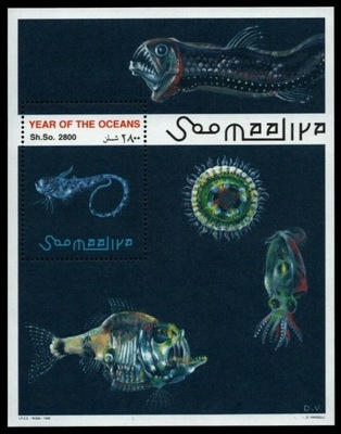 Somalia 1998 Mi BL 53 ** Ryby Ryba Morze