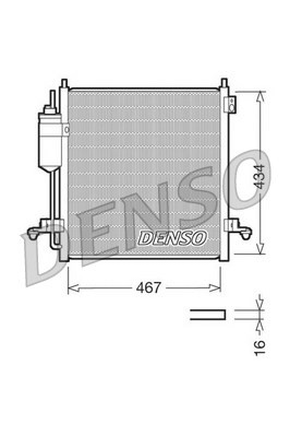 RADUADOR DE ACONDICIONADOR DENSO DCN45001  