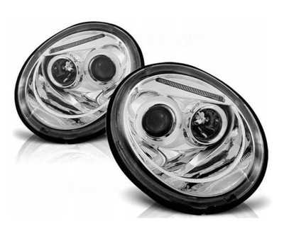 ФОНАРІ VW NEW BEETLE 98-05 РІК RINGI LED (СВІТЛОДІОД) ХРОМ