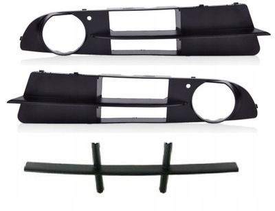 Bmw 5 e60 e61 решітка ґрати протитуманної фари набір kpl фото №1