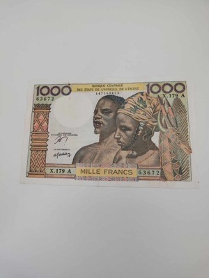 Wybrzeże Kości Słoniowej - 1000 Franków
