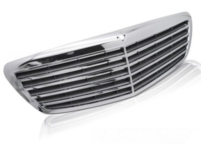 Решётка радиатора do mercedes s-class w221 05-09 хром карбон фото №1