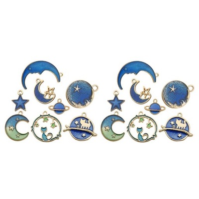 16 sztuk emaliowane zawieszki Charms naszyjnik DIY bransoletka wisiorki do biżuterii