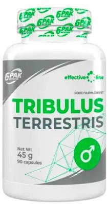 6PAK Tribulus Terrestris TESTOSTERON POTENCJA SERCE 90 kaps.