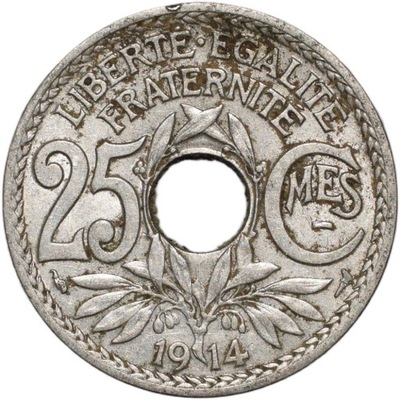 Francja 25 centymów 1914