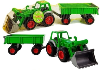 Traktor Ładowarka z Przyczepą Farmer Zielony 8817