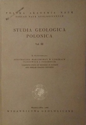 Studia Geologica Polonica Vol. III SPK