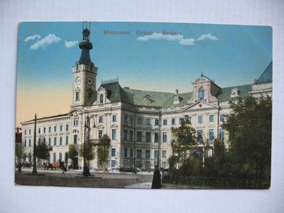 WARSZAWA RATUSZ przedwojenna POCZTÓWKA