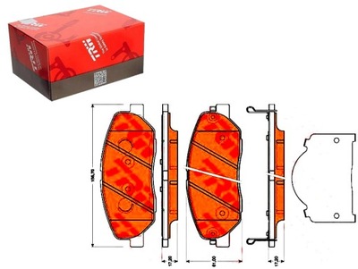 Trw gdb3483 набор тормозных колодок тормозных, тормоза дисковые фото №1