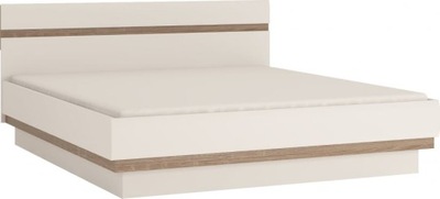 Łóżko Sypialniane Białe Podwójne 160x200 Linate 94