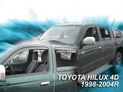 DEFLECTORES HEKO TOYOTA HILUX VI 1998-05 MK5 4 PIEZAS  