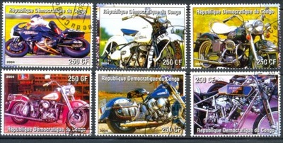 T.0903 Znaczki seria Motoryzacja MOTORY Harley II