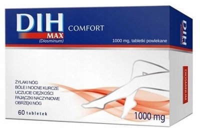 DIH MAX COMFORT diosmina żylaki hemoroidy 60 tabl